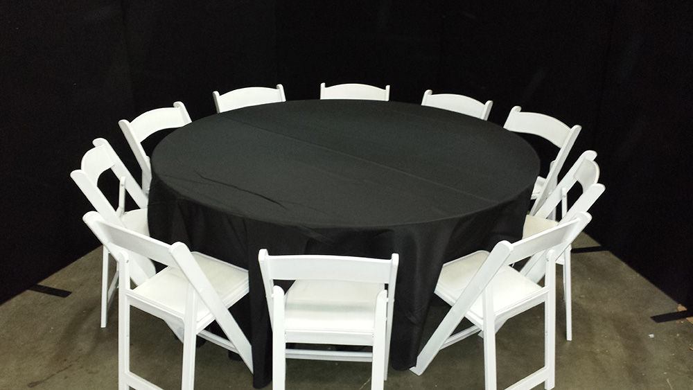 1 8m Laminated Round Table Melbourne, How Big Are Round Tables That Seat 8m